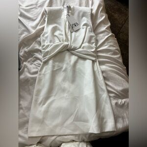 White zara dress